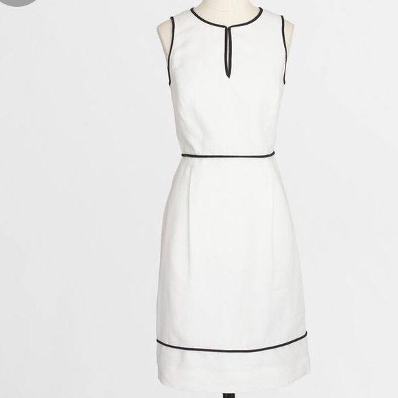 J Crew Factory NWT White Linen Sleeveless Dress - Picture 3 of 7